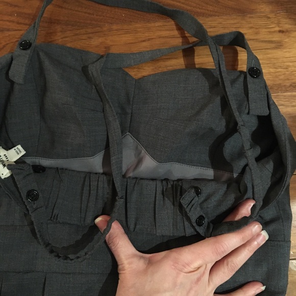 WILFRED 4 wool mini dress with removable straps, sweetheart neckline & pockets! - Picture 5 of 10